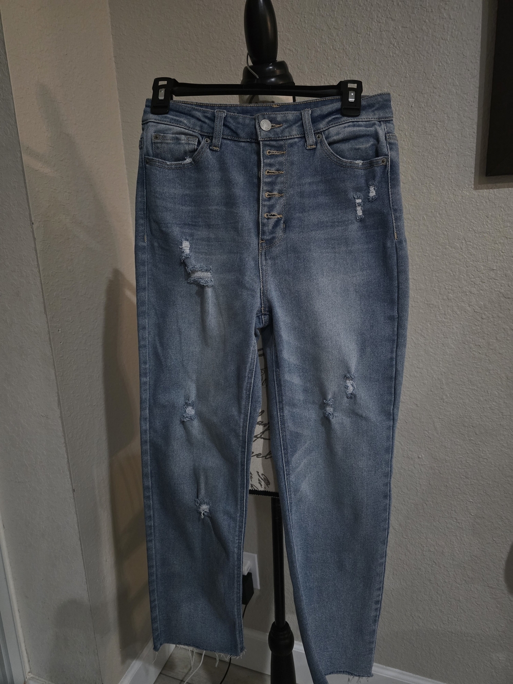 Vanilla Star High-Rise Distressed Light Blue Jeans